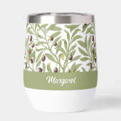Olijftak naam monogram Sage groen (Achterkant)
