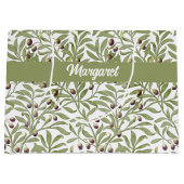 Olijftak Naam Monogram Sage Groen Groot Cadeauzakje (Voorkant)