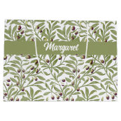 Olijftak Naam Monogram Sage Groen Groot Cadeauzakje (Achterkant)