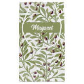 Olijftak Naam Monogram Sage Groen Klein Cadeauzakje (Achterkant)
