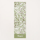 Olijftak Naam Monogram Sage Groen Yogamat (Voorkant)