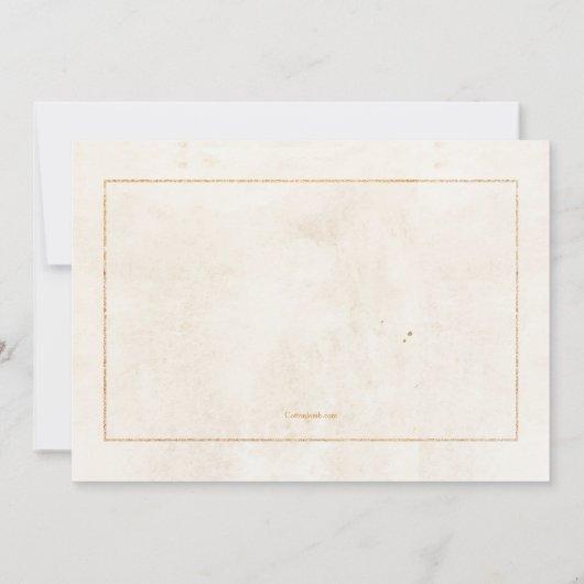 Olijftak religieuze uitnodigingen (Achterkant)