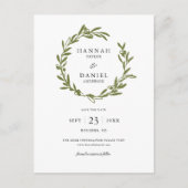 Olijftak Save the Date briefkaart (Voorkant)