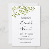 Olijftak Save the Date kaart (Voorkant)