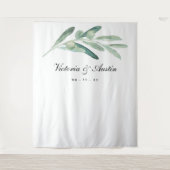 Olijftak Trouwachtergrond, Fotocabine Prop Wandkleed (Voorkant)