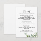 Olijftak Trouwdetails Kaart (Voorkant / Achterkant)