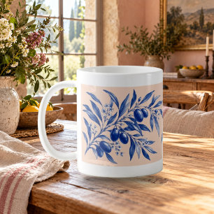 Olijftak Uren Cobalt Botanische Mok
