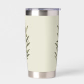 Olijftak Vintage Groen Geïsoleerde Drinkbeker (Links)