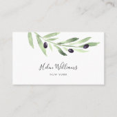 olijftak visitekaartje (Voorkant)