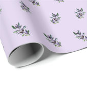 Olijftak Watercolor Patroon Cadeaupapier (Rol Hoek)