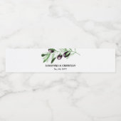 Olijftak   waterfles etiket (Enkel label)