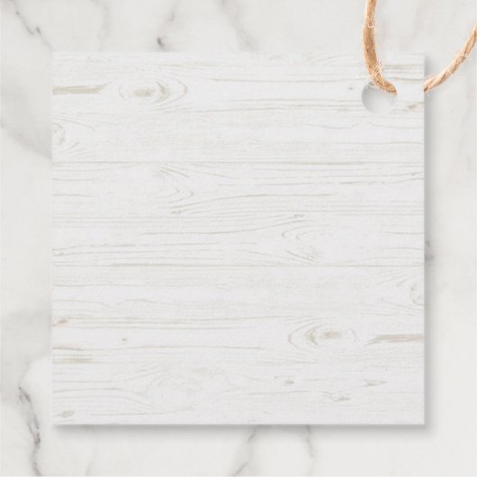 Olijftak wit hout Cross Eerste Communie Bedankjes Labels (Achterkant)