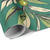 Olijftakken Gratis Palestina bloemen & plantkunde Cadeaupapier (Rol Hoek)