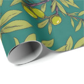 Olijftakken Gratis Palestina bloemen & plantkunde Cadeaupapier (Rol Hoek)