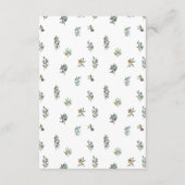 Olijftakken Italiaans Toscaans boho bruiloft detai Informatiekaartje (Achterkant)