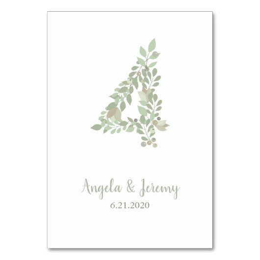 Olijftakken nummer 4 kaart (Voorkant)