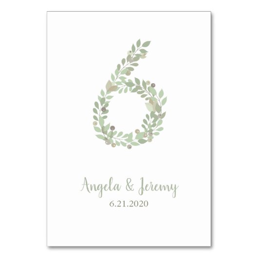 Olijftakken nummer 6 kaart (Voorkant)