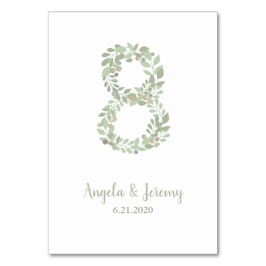 Olijftakken nummer 8 kaart (Achterkant)