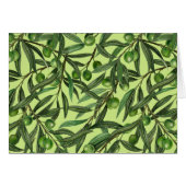 Olijftakken op honingdauwgroen (Voorkant Horizontaal)