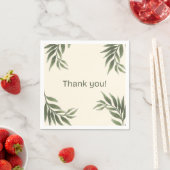 Olijfthema bruiloft servetten (Insitu)