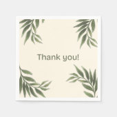 Olijfthema bruiloft servetten (Voorkant)