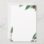 OlijfToscaanse laurier Modern vrijgezellenfeest Ui Kaart (Achterkant)