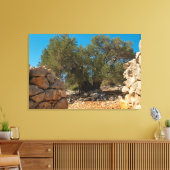 Olijftuinen van Lun Canvas Afdruk (Insitu (Woonkamer))