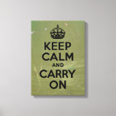 Olijfverf Kalm houden Canvas Afdruk (Voorkant)