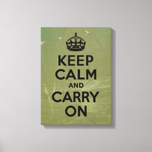 Olijfverf Kalm houden Canvas Afdruk (Voorkant)