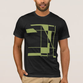 Olijfvormen lijnen MCM look geometrisch Abstract T-shirt