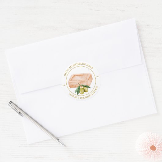 Olijfzeep label (Envelop)