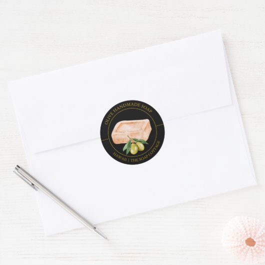 Olijfzeep label (Envelop)