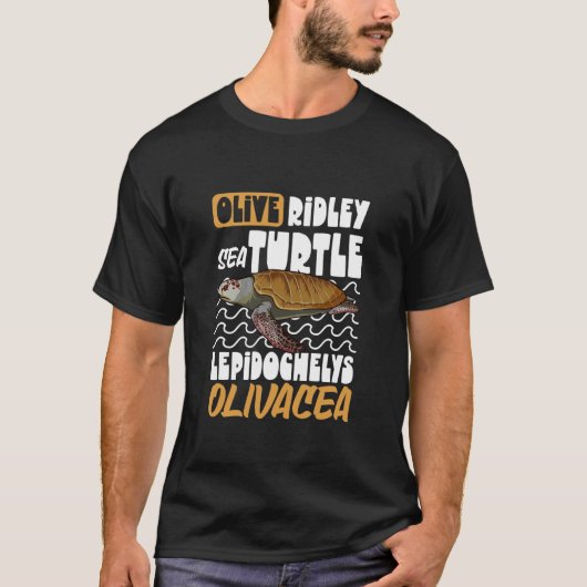 Olijfzeeschildpad T-shirt (Voorkant)