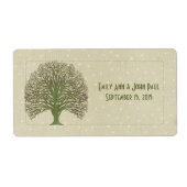 Olijfzwijn op houten graankorrels Bewaar datum Etiket (Voorkant)