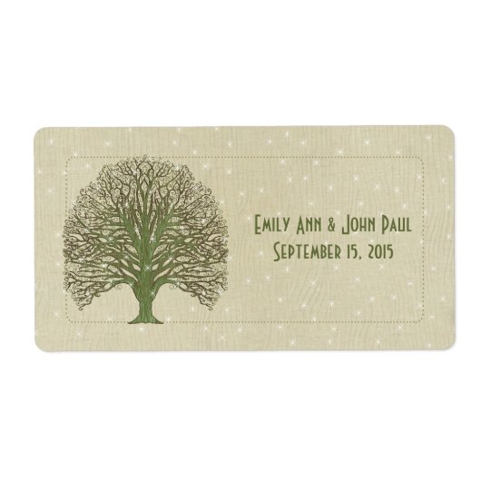 Olijfzwijn op houten graankorrels Bewaar datum Etiket (Voorkant)