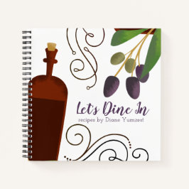 Olijven Azijn Gepersonaliseerde kookboek Recept Notitieboek