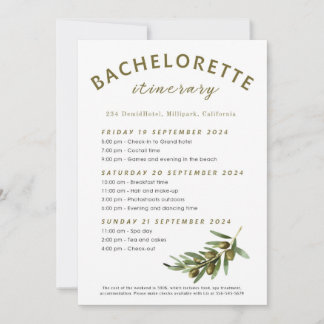 Olijven Bachelorette route Kaart