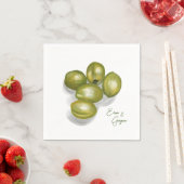 olijven bruiloft servet (Insitu)