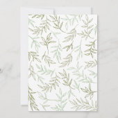 Olijven en groene lauweren kaart (Achterkant)