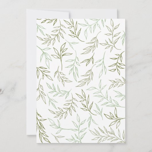 Olijven en groene lauweren kaart (Achterkant)