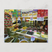 Olijven en kaas op het briefkaart Arthur Avenue (Voorkant)