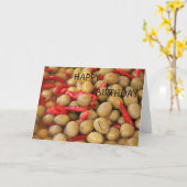 Olijven en kinderen Happy Birthday Card Kaart (Gele Bloem)