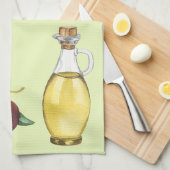 Olijven en olie theedoek (Quarter Fold)