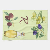Olijven en olie theedoek (Horizontaal)