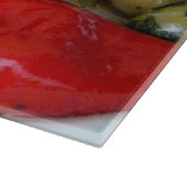 Olijven en paprika's snijplank (Hoek)