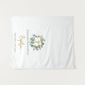 Olijven Goud Griekse Doopfeest Tafel Runner Wandkleed (Voorkant (horizontaal))