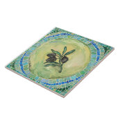 "Olijven", groot (6 x 6 inch) keramisch tegel Tegeltje (Zijkant)