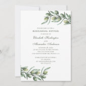 Olijven. Italiaans repetitiediner. Zomer botanisch Kaart (Voorkant)