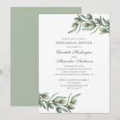 Olijven. Italiaans repetitiediner. Zomer botanisch Kaart (Voorkant / Achterkant)