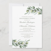 Olijven. Italiaans verlovingsfeest. Zomer botanisc Kaart (Voorkant)